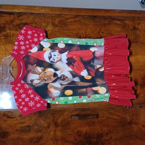 Custom boutique Elf on the Shelf shirt, sz 10 - Picture 1 of 2